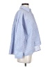 Zara Basic Stripes Blue Long Sleeve Button-Down Shirt Size S - photo 4