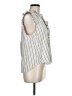 Ellen Tracy Silver Sleeveless Blouse Size M - photo 4