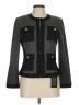 White House Black Market Houndstooth Black Gray Jacket Size 8 Petite - photo 1