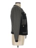 White House Black Market Houndstooth Black Gray Jacket Size 8 Petite - photo 4