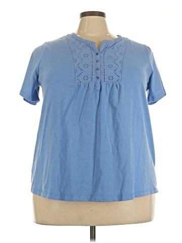 Woman Within Short Sleeve Blouse (view 1)