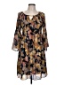 Spense 100% Polyester Print Brown Casual Dress Size 10 - photo 1