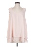 Monroe and Main 100% Polyester Solid Pink Sleeveless Blouse Size XL - photo 1