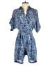 Caroline Wells Collection 100% Rayon Paisley Blue Romper Size 8 - photo 1