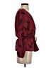 J.Crew 100% Polyester Burgundy 3/4 Sleeve Blouse Size S - photo 4