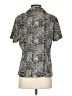 Elementz 100% Polyester Animal Print Gray Short Sleeve Blouse Size S - photo 2