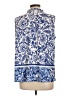 Apt. 9 Paisley Blue Sleeveless Button-Down Shirt Size L (estimated) - photo 2
