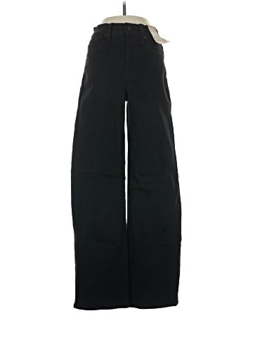 Madewell The Perfect Vintage Wide-Leg Jean in Black Rinse Wash (view 1)