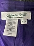 Coldwater Creek 100% Polyester Purple Blazer Size 24 - photo 6