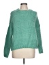 Staccato Solid Green Pullover Sweater Size L - photo 1