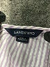 Lands' End 100% Baumwolle Stripes White Dress Size 12 - photo 3