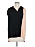 Proenza Schouler 100% Polyester Color Block Black Sleeveless Blouse Size L - photo 1