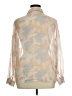 DAZY 100% Polyester Print Tan Long Sleeve Blouse Size XL - photo 2