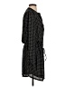 dalia 100% Polyester Houndstooth Black Casual Dress Size 4 - photo 4