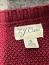 J.Crew 100% Cotton Solid Burgundy Pullover Sweater Size S - photo 7