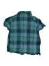 Old Navy Plaid Green Short Sleeve Button-Down Shirt Size 6 - 7 - photo 2