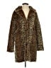 Ci Sono 100% Polyester Animal Print Brown Coat Size S - photo 1