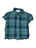 Old Navy Plaid Green Short Sleeve Button-Down Shirt Size 6 - 7 - photo 1