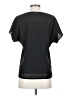 DKNY 100% Polyester Black Short Sleeve Blouse Size XS - photo 2