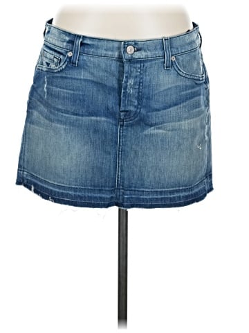 7 For All Mankind Denim Skirt (view 1)