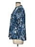 Faded Glory Animal Print Blue 3/4 Sleeve Blouse Size L - photo 5