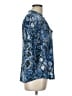 Faded Glory Animal Print Blue 3/4 Sleeve Blouse Size L - photo 4