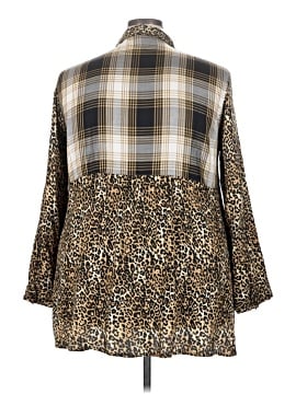 Cato 3/4 Sleeve Button-Down Shirt (view 2)