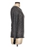 Belle Du Jour Gray Long Sleeve Top Size L - photo 4