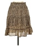 Potter's Pot 100% Polyester Animal Print Gold Casual Skirt Size S - photo 1