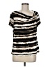 212 Collection Black Short Sleeve Top Size M - photo 1