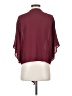 Adrienne 100% Polyester Burgundy 3/4 Sleeve Blouse Size S - photo 2