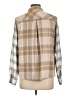Maurices Plaid Tan Long Sleeve Button-Down Shirt Size L - photo 2