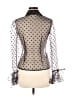 JS Boutique 100% Polyester Polka Dots Black Long Sleeve Blouse Size 6 - photo 2
