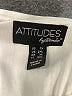 Attitudes by Renee Metallic Silver 3/4 Sleeve Blouse Size 1X - photo 7