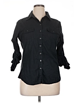 Converse One Star 3/4 Sleeve Button Down Shirt