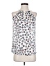 Etcetera 100% Silk Silver Sleeveless Silk Top Size 2 - photo 1