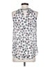 Etcetera 100% Silk Silver Sleeveless Silk Top Size 2 - photo 2