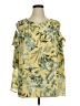 Catherines 100% Polyester Yellow Sleeveless Blouse Size 1X Petite - photo 1