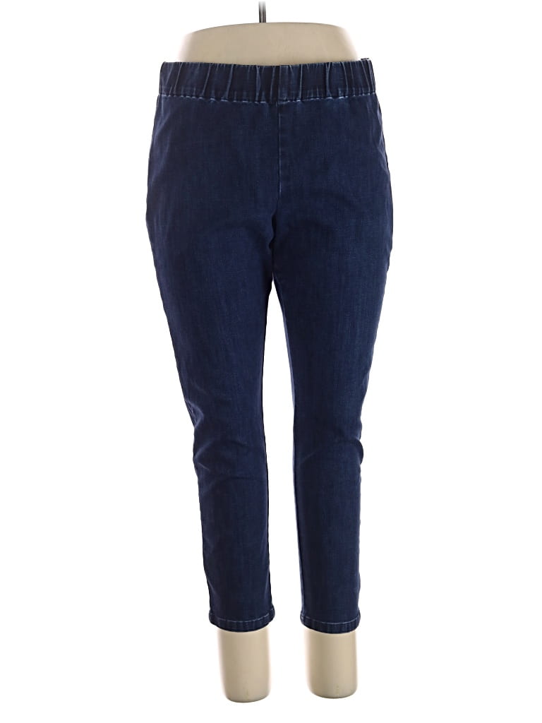 Pre-owned Soft Surroundings Jeggings In Blue
