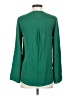 Zara Basic 100% Polyester Green Long Sleeve Blouse Size S - photo 2
