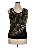 Alfani Black Sleeveless Top Size XL - photo 1