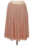 Talbots 100% Rayon Polka Dots Orange Casual Skirt Size 8 Petite - photo 1