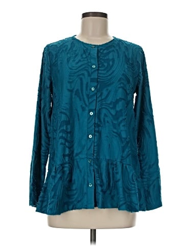 LOGO by Lori Goldstein Long Sleeve Blouse (view 1)
