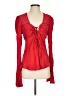 Free People Red Long Sleeve Blouse Size S - photo 1