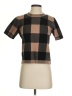 English Factory Checkered-gingham Brown Pullover Sweater Size S - photo 1