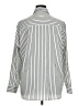 Unbranded 100% Polyester Stripes Silver Long Sleeve Blouse Size 16 - photo 2