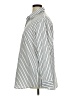Unbranded 100% Polyester Stripes Silver Long Sleeve Blouse Size 16 - photo 5