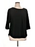 Rose + Olive Black 3/4 Sleeve Top Size 1X - photo 1