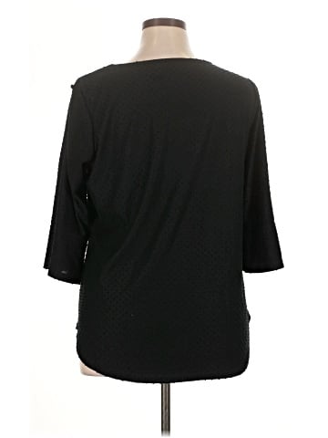 Rose + Olive 3/4 Sleeve Top (view 2)