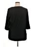 Rose + Olive Black 3/4 Sleeve Top Size 1X - photo 2